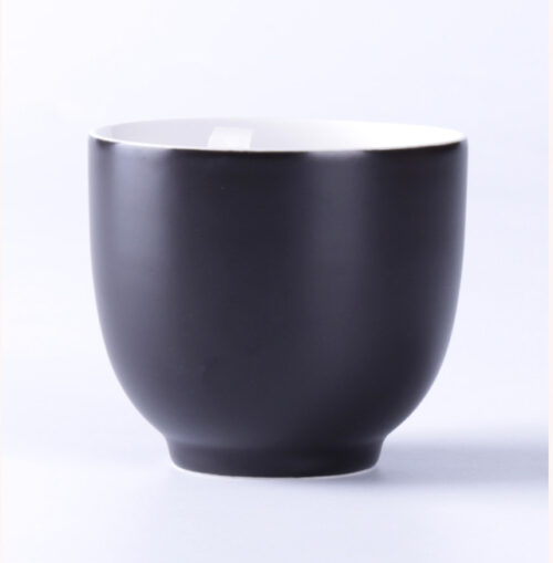 70025 Simple Tea Cup Black Color 220ml 7 OZ