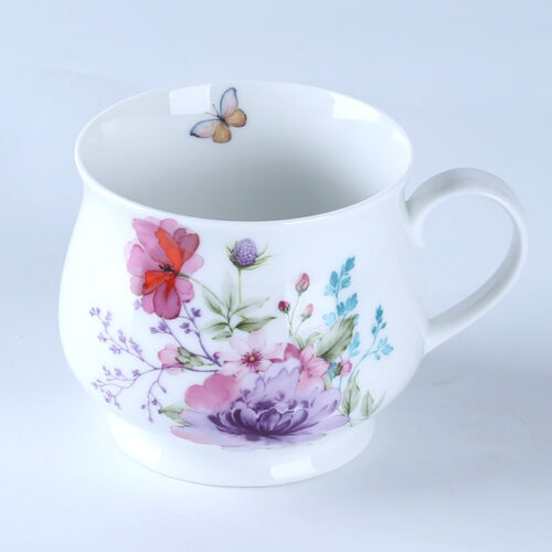 70037 Dream Garden Flowers Mug matched warmer