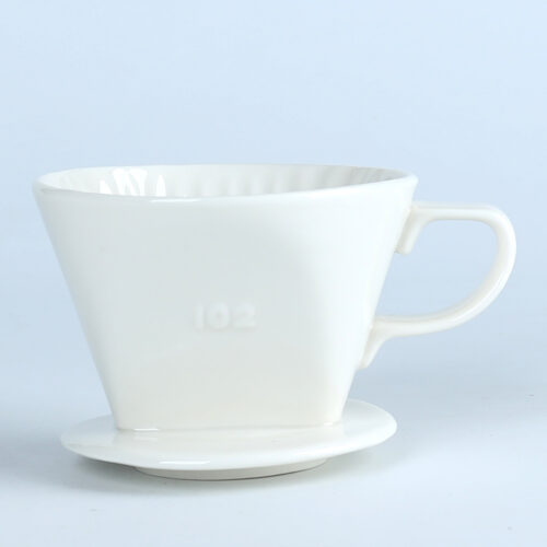 80249 Elegance in Every Drop: Precision-Crafted Fine Porcelain Coffee Dripper