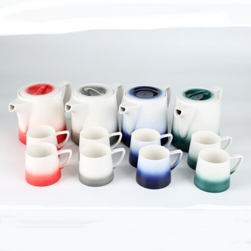 70009 70010  Changeable Colors Double colors   Teapot Set with Stainless Steel Infuser 1L