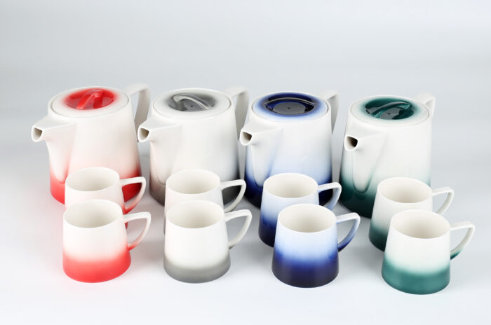 70009 70010  Changeable Colors Double colors   Teapot  Handle Set with Stainless Steel Infuser - Image 3