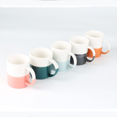70076 double colors on one mug in different Capacity