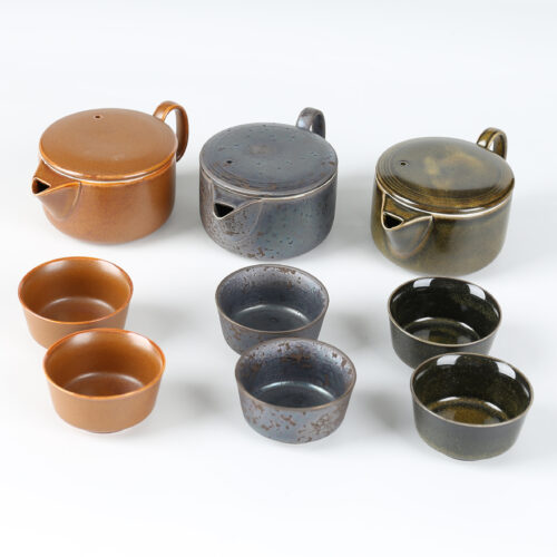 70092 70093   Reactive Glaze  Teapot Set  small teapot