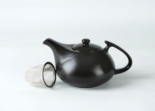 70104 Colorized Teapot Smooth Matte Ceramic Fine Porcelain Teapot