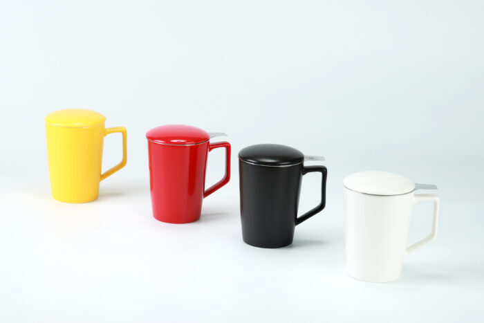 70127 Glossy Mugs Fine Porcelain Tea Mug With Infuser And Lid 15oz - Image 4