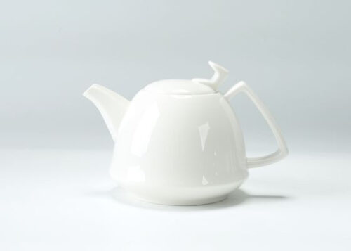 70133 Fine Porcelain Teapot White Color