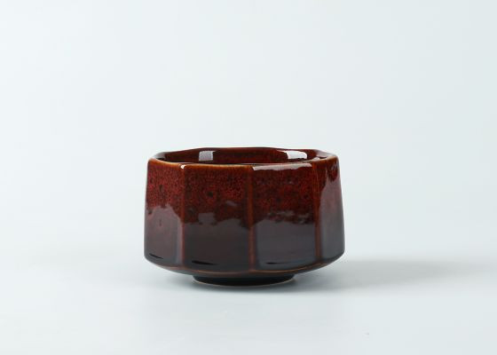 72013Red Unique Style Matcha Bowl Chawan Japanese Ceremonial Matcha Bowl