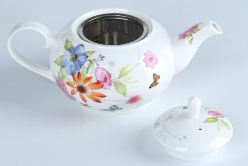 71062 European Fine Porcelain Tea Set for adults, adorned with captivating Flower Painting