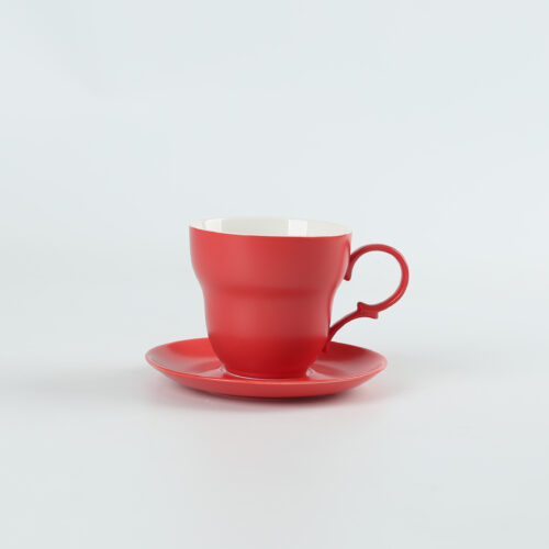 70171 Elevate Your Tea Time with Our Colorful Cup&sauce