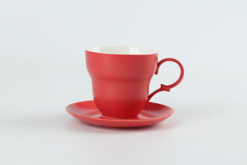 70171 Elevate Your Tea Time with Our Colorful Cup&sauce