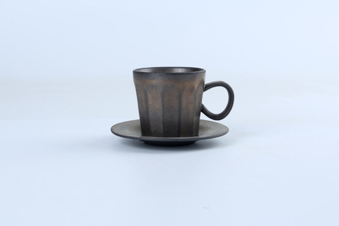 80472 Vintage Ceramic Mug and Saucer Set - Image 4