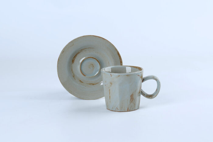 80472 Vintage Ceramic Mug and Saucer Set - Image 7