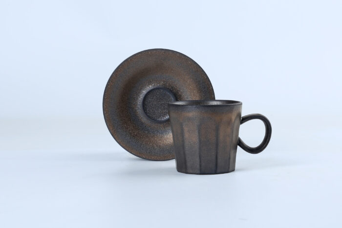 80472 Vintage Ceramic Mug and Saucer Set - Image 3