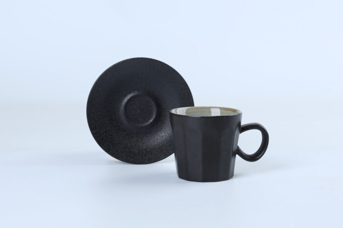 80472 Vintage Ceramic Mug and Saucer Set - Image 2