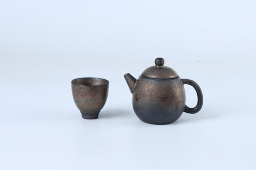 80551 Vintage Gilded Ceramic Teapot: A Timeless Treasure for Tea Connoisseurs