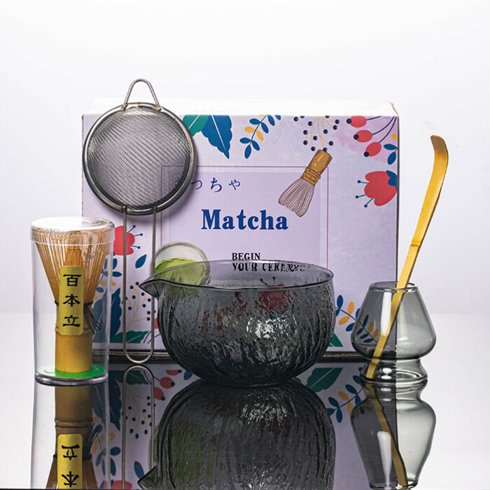 Premium Handmade Glass Matcha Bowl Set - Image 5