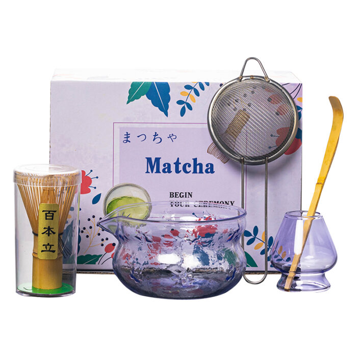 Premium Handmade Glass Matcha Bowl Set - Image 2