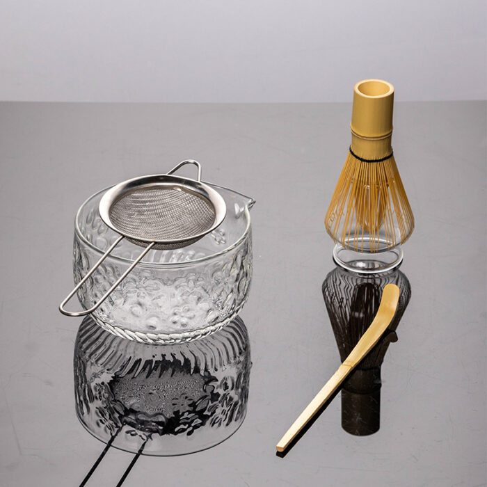 Premium Handmade Glass Matcha Bowl Set - Image 4