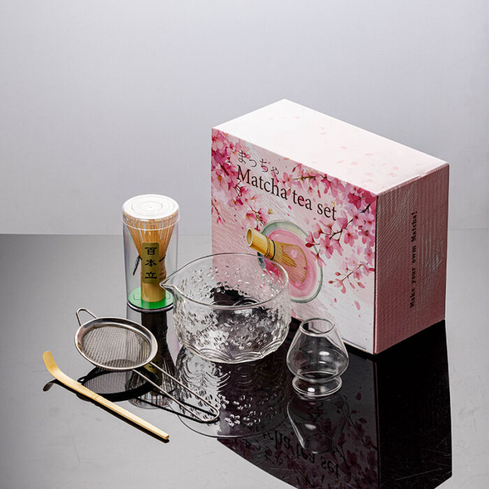 Premium Handmade Glass Matcha Bowl Set - Image 2