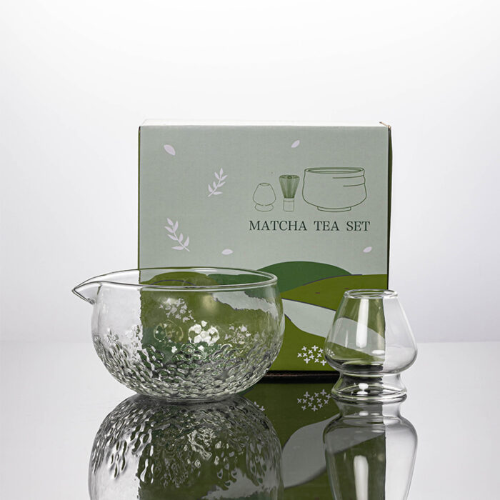 Premium Handmade Glass Matcha Bowl Set - Image 5