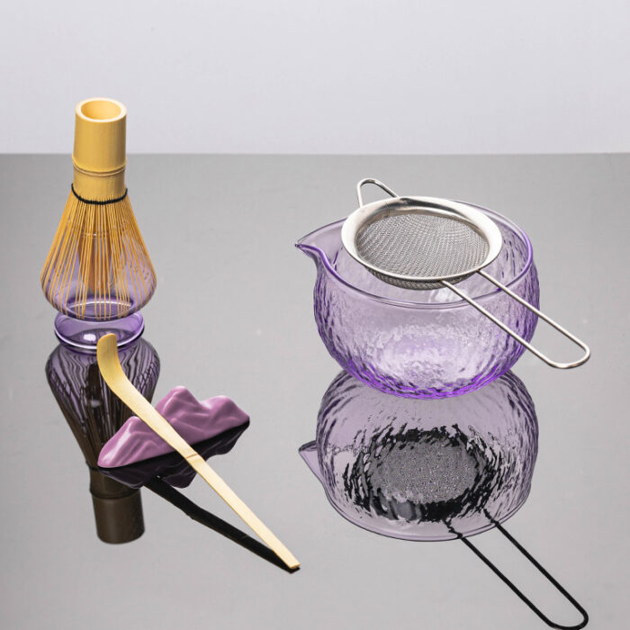Premium Handmade Glass Matcha Bowl Set - Image 5