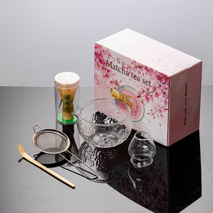 Premium Handmade Glass Matcha Bowl Set - Image 2