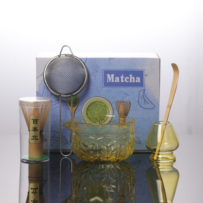 Premium Handmade Glass Matcha Bowl Set - Image 6