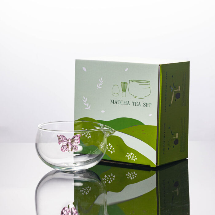 Handcrafted Glass Matcha Bowl – Traditional Japanese Tea Ceremony Bowl - Image 4