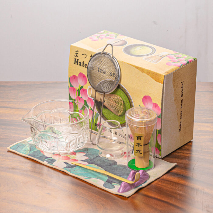 Premium Handmade Glass Matcha Bowl Set - Image 7