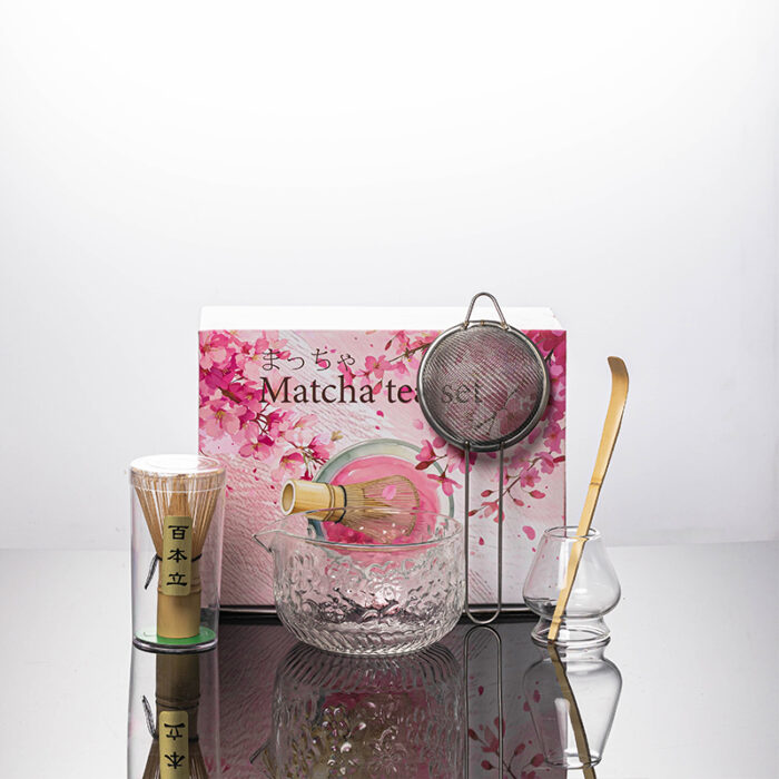 Premium Handmade Glass Matcha Bowl Set - Image 2