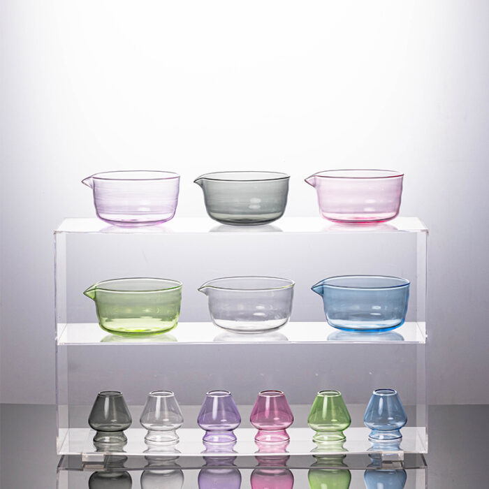 Premium Handmade Glass Matcha Bowl Set - Image 4