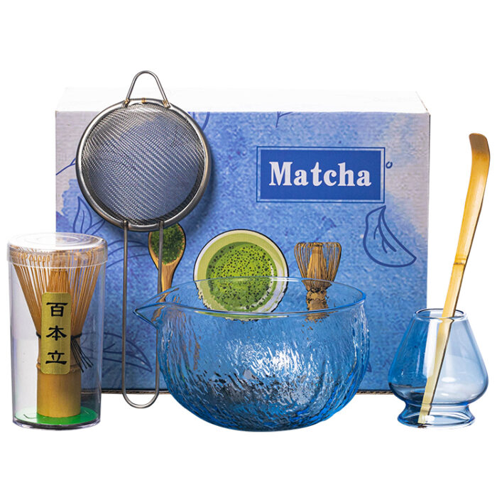 Premium Handmade Glass Matcha Bowl Set - Image 2